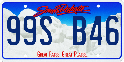 SD license plate 99SB46