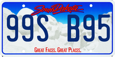 SD license plate 99SB95