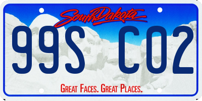 SD license plate 99SC02