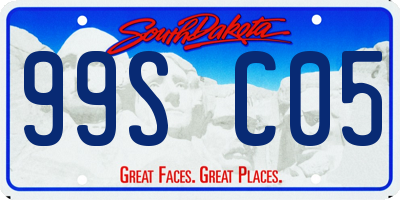 SD license plate 99SC05