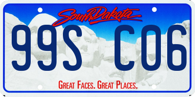 SD license plate 99SC06