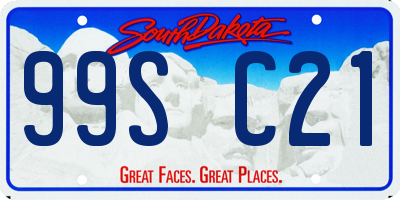 SD license plate 99SC21