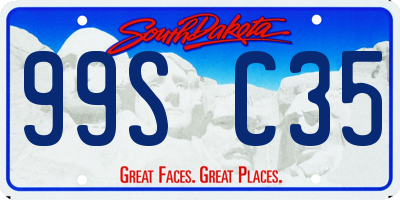 SD license plate 99SC35