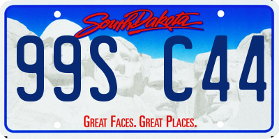 SD license plate 99SC44