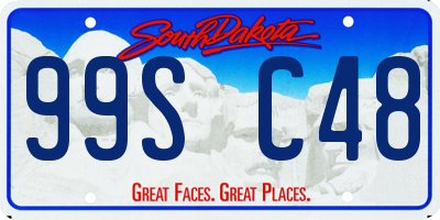 SD license plate 99SC48