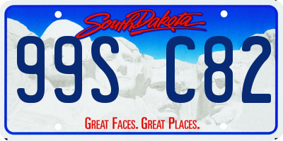 SD license plate 99SC82