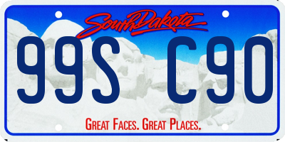 SD license plate 99SC90