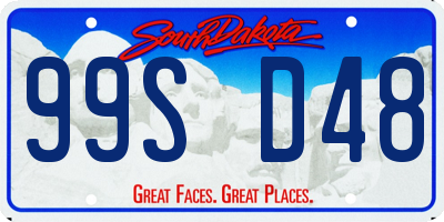 SD license plate 99SD48