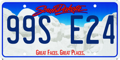 SD license plate 99SE24