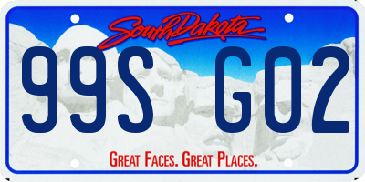 SD license plate 99SG02