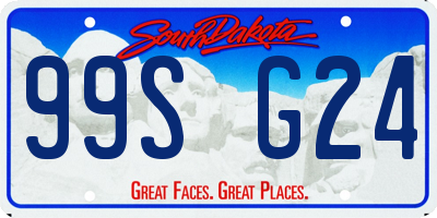 SD license plate 99SG24