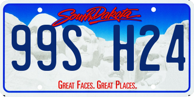 SD license plate 99SH24