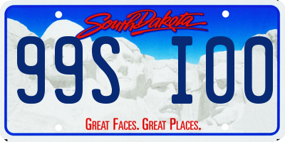 SD license plate 99SI00