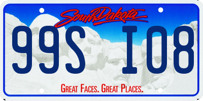 SD license plate 99SI08
