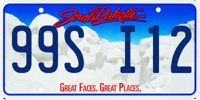SD license plate 99SI12