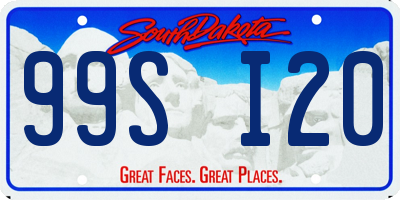 SD license plate 99SI20