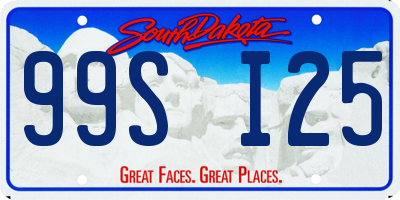SD license plate 99SI25