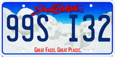 SD license plate 99SI32