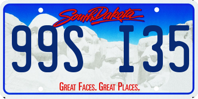 SD license plate 99SI35
