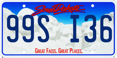 SD license plate 99SI36