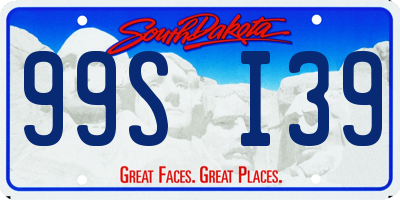 SD license plate 99SI39