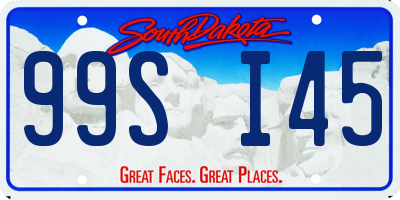 SD license plate 99SI45