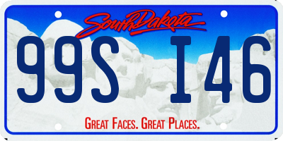 SD license plate 99SI46