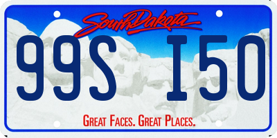 SD license plate 99SI50