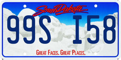 SD license plate 99SI58
