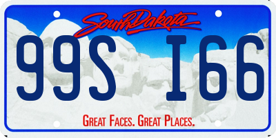 SD license plate 99SI66
