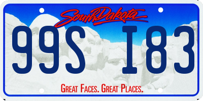 SD license plate 99SI83