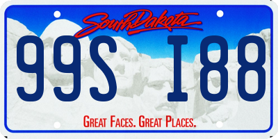SD license plate 99SI88