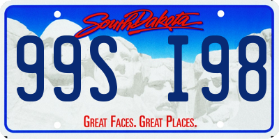 SD license plate 99SI98