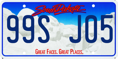 SD license plate 99SJ05