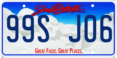 SD license plate 99SJ06