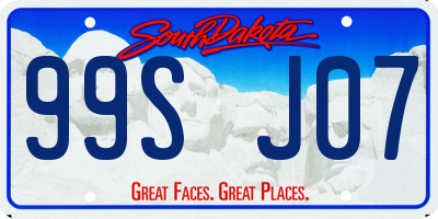 SD license plate 99SJ07