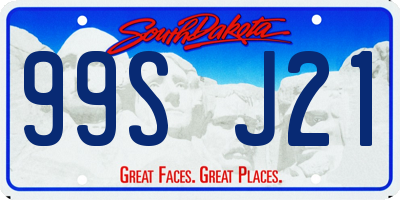 SD license plate 99SJ21