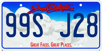 SD license plate 99SJ28