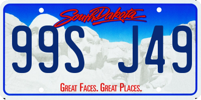 SD license plate 99SJ49