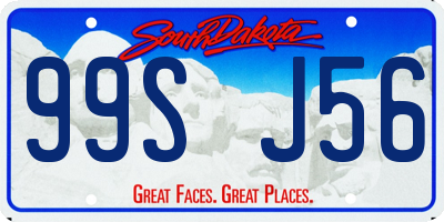SD license plate 99SJ56