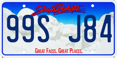 SD license plate 99SJ84