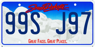 SD license plate 99SJ97
