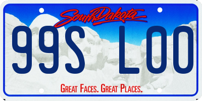 SD license plate 99SL00