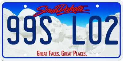 SD license plate 99SL02