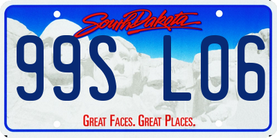 SD license plate 99SL06