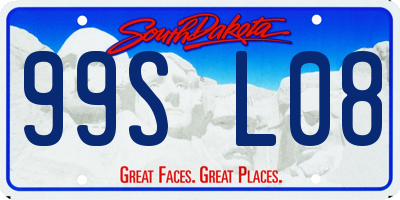 SD license plate 99SL08
