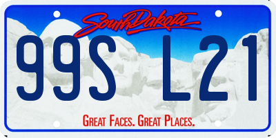 SD license plate 99SL21