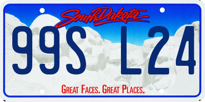 SD license plate 99SL24