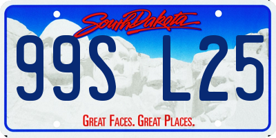 SD license plate 99SL25