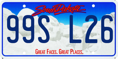 SD license plate 99SL26